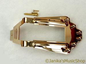 GOLD SEMI ACOUSTIC MACCAFERRI-JAZZ GUITAR TAILPIECE